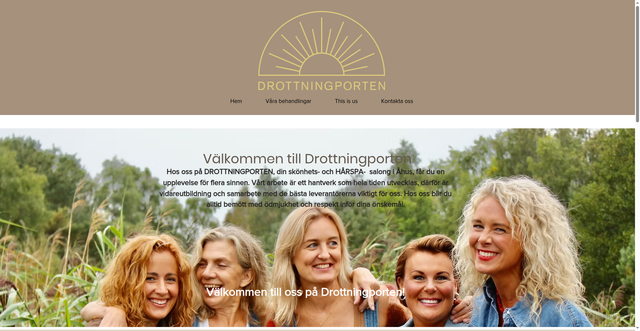 Security scan screenshot of https://drottningporten.se