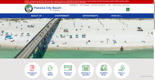 Security scan screenshot of https://www.pcbfl.gov/