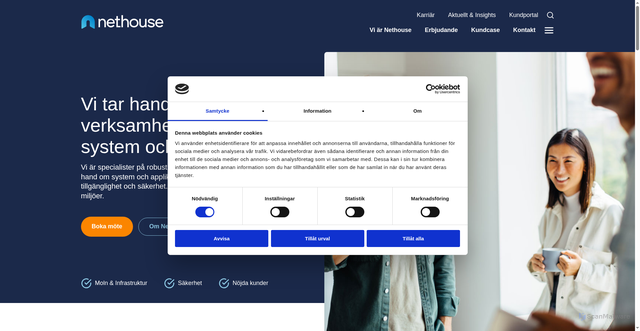 Security scan screenshot of https://nethouse.se