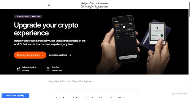Security scan screenshot of https://net-leddger-live.weebly.com/