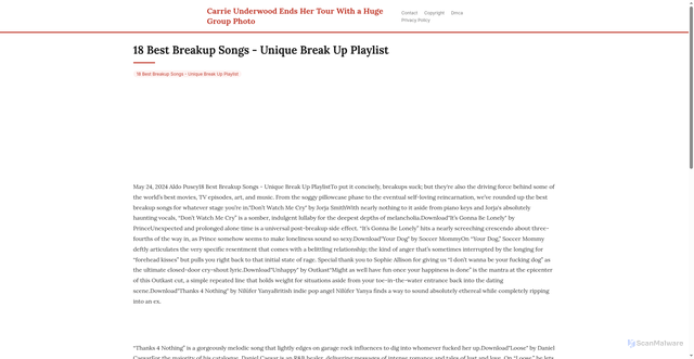 Security scan screenshot of https://aksaralokalcenter-dpjvhw08t3fo.edgeone.app/18-best-breakup-songs-unique-break-up-playlist.html