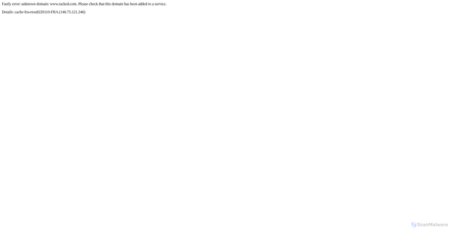 Security scan screenshot of https://www.racked.com