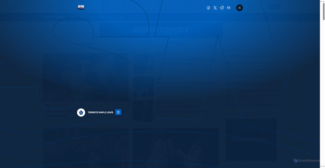 Security scan screenshot of https://sportsnet.ca