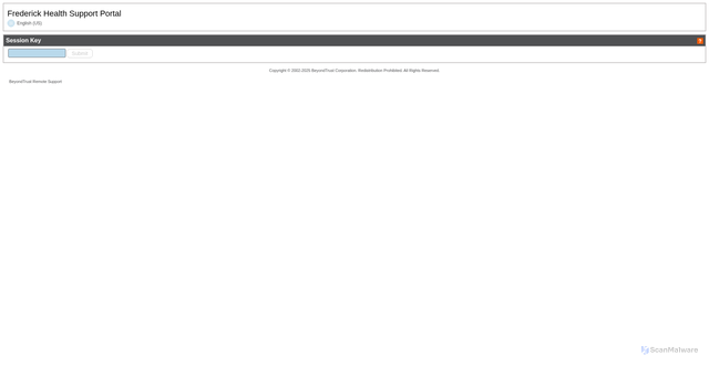 Security scan screenshot of https://fmh.beyondtrustcloud.com