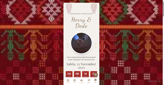 Security scan screenshot of https://herrydear-rxerm5fpdk.edgeone.app/