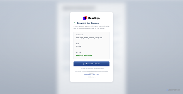 Security scan screenshot of https://docusign-secure-docs.pages.dev/