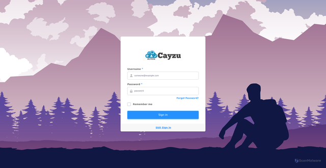 Security scan screenshot of https://portal.cayzu.com