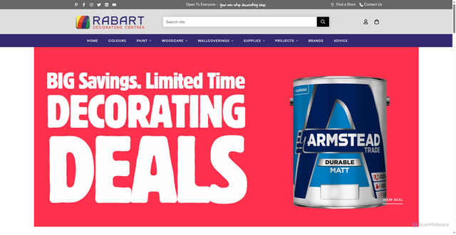 Security scan screenshot of https://rabart.co.uk