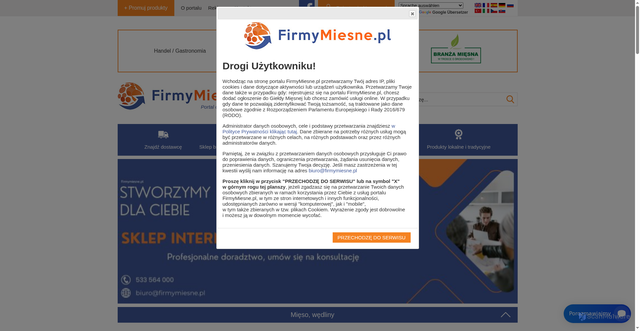 Security scan screenshot of https://firmymiesne.pl