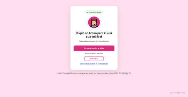 Security scan screenshot of https://renegociabrasil.vercel.app/pressel/