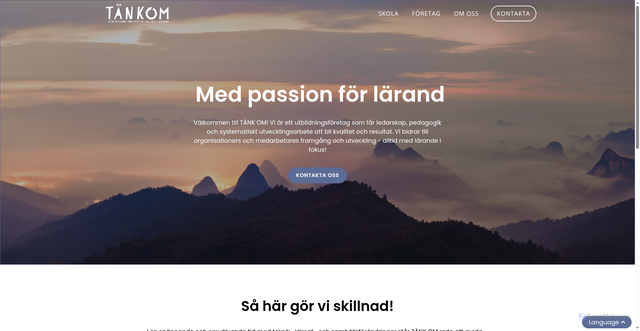 Security scan screenshot of https://tankom.nu
