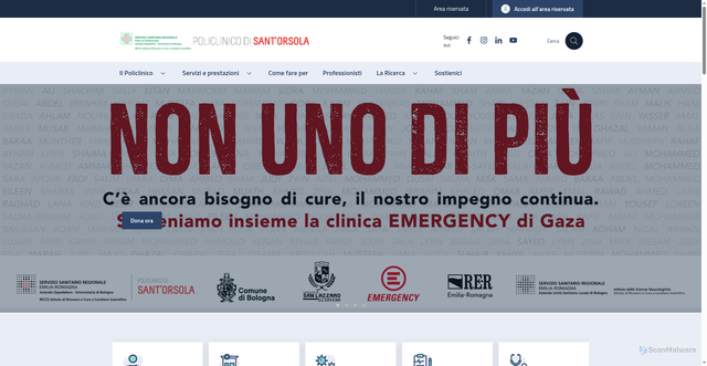 Security scan screenshot of https://www.aosp.bo.it/