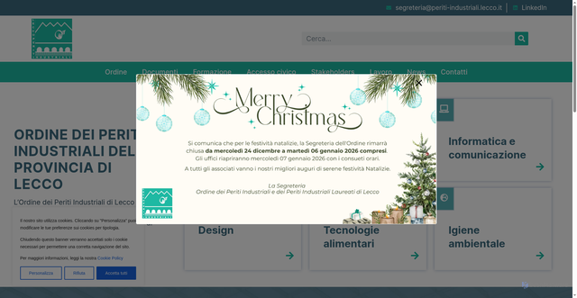 Security scan screenshot of https://www.periti-industriali.lecco.it/