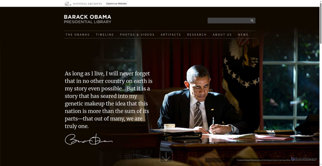 Security scan screenshot of https://www.obamalibrary.gov/