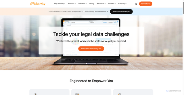 Security scan screenshot of https://resources.relativity.com