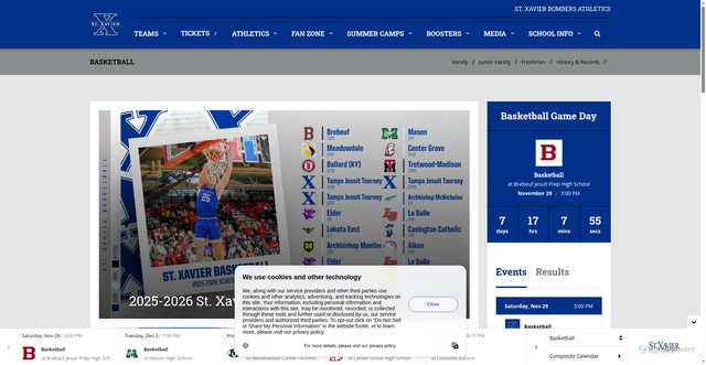 Security scan screenshot of https://stxsports.net/sports/mbball