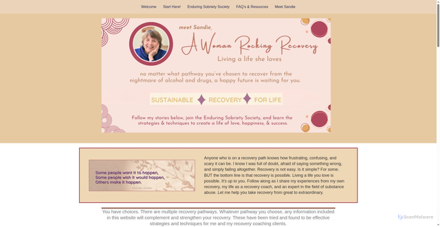 Security scan screenshot of https://discoverrecovery.me/