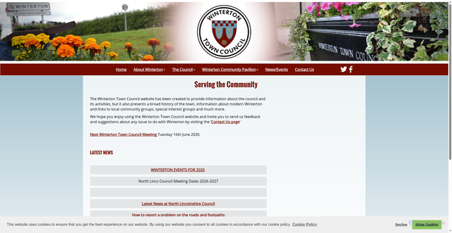 Security scan screenshot of http://www.wintertoncouncil.co.uk