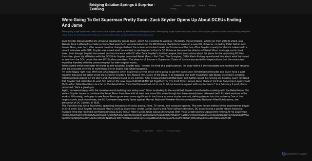 Security scan screenshot of https://tammywigboldyfave-mkrwbpxyyf.edgeone.app/18536-were-going-to-get-superman-pretty-soon-zack-snyder-opens-up-about-dceus-ending-and-jame.html