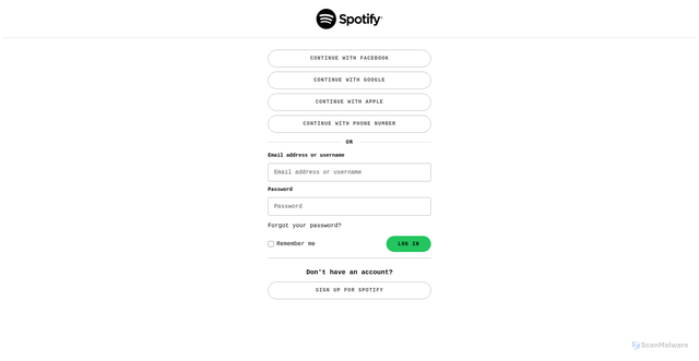 Security scan screenshot of https://spotify-login.vercel.app/