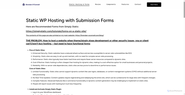 Security scan screenshot of https://staticwebsite-ay6.pages.dev/wp-json/oembed/1.0/embed?url=https%3A%2F%2F%2Fmovies%2F