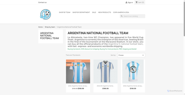 Security scan screenshot of https://argentinasuperliga.com/133-argentina-national-football-team?srsltid=AfmBOorRYg64mIltotW9dxvB0GkS-5rVHiHuT-sdgxoz0lXugY0ZjcTy