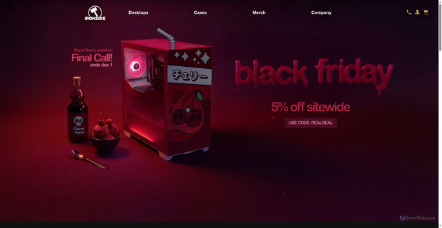 Security scan screenshot of https://ironsidecomputers.com/