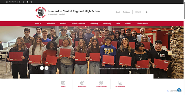 Security scan screenshot of https://www.hcrhs.org/