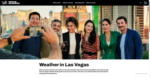 Security scan screenshot of https://www.vegasmeansbusiness.com/weather/