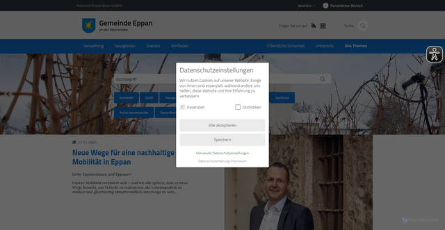 Security scan screenshot of https://www.appiano.eu/de