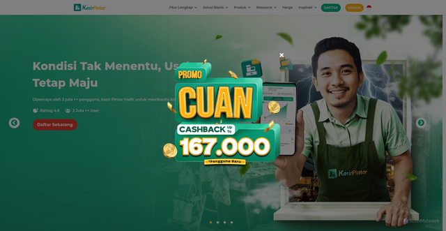 Security scan screenshot of https://api.kasirpintar.co.id