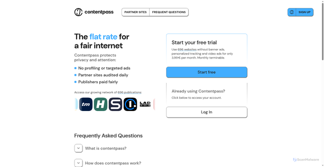 Security scan screenshot of https://cp.tagesspiegel.de