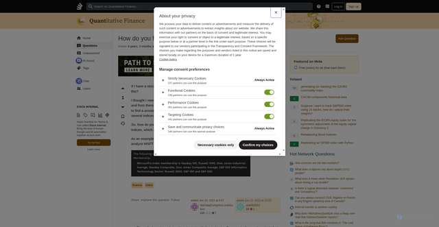 Security scan screenshot of https://quant.stackexchange.com/questions/71235/how-do-you-find-the-corresponding-market-index-of-a-stock