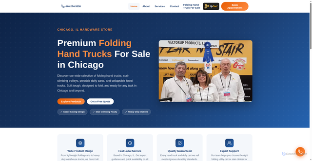 Security scan screenshot of https://premiumfoldinghandtrucksforsale-bnsblag1fu.edgeone.app/