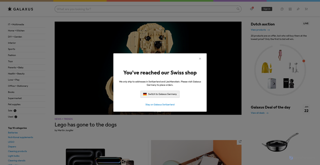 Security scan screenshot of https://galaxus.ch