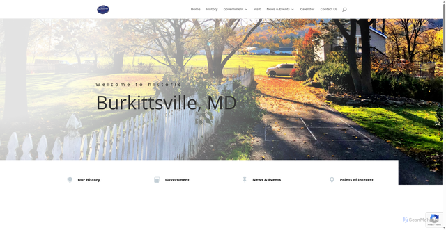 Security scan screenshot of https://burkittsville-md.gov/