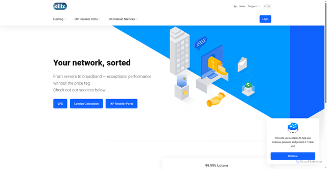 Security scan screenshot of https://cilix.cloud