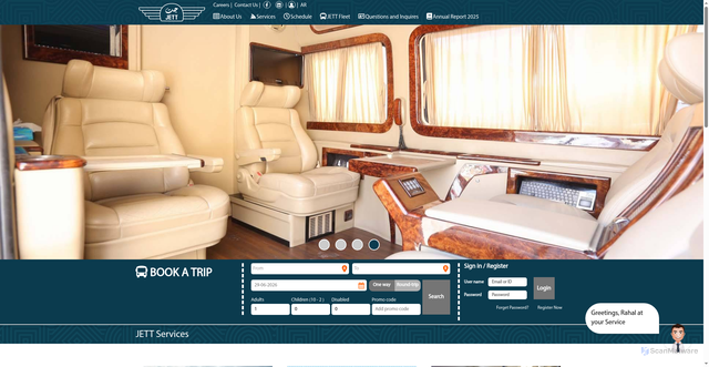 Security scan screenshot of https://www.jett.com.jo/en
