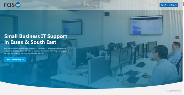 Security scan screenshot of https://fos.net
