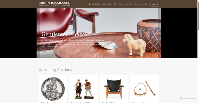 Security scan screenshot of https://bruun-rasmussen.dk