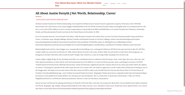 Security scan screenshot of https://thecardmeetfave-5j2jeq9zog.edgeone.app/23776-all-about-austin-forsyth-net-worth-relationship-career.html