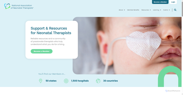 Security scan screenshot of https://neonataltherapists.com