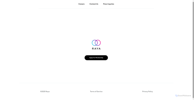 Security scan screenshot of https://www.rayatheapp.com/