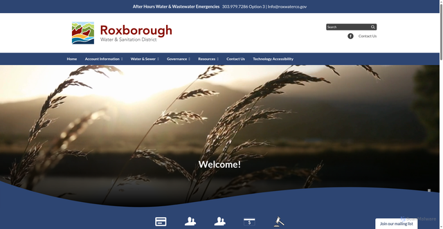 Security scan screenshot of https://www.roxwaterco.gov/