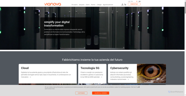 Security scan screenshot of https://welcomeitalia.it