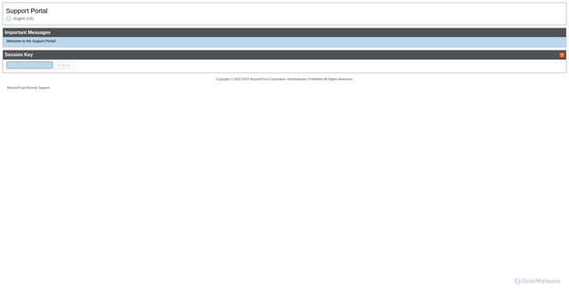 Security scan screenshot of https://cno.beyondtrustcloud.com