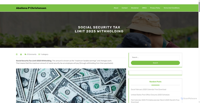 Security scan screenshot of https://brittanyksasaki.pages.dev/tjoaz-social-security-tax-limit-2025-withholding-hsshv/