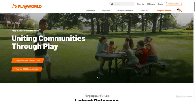 Security scan screenshot of https://www.playworld.com/