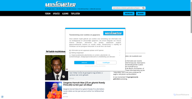 Security scan screenshot of https://www.musicmeter.nl