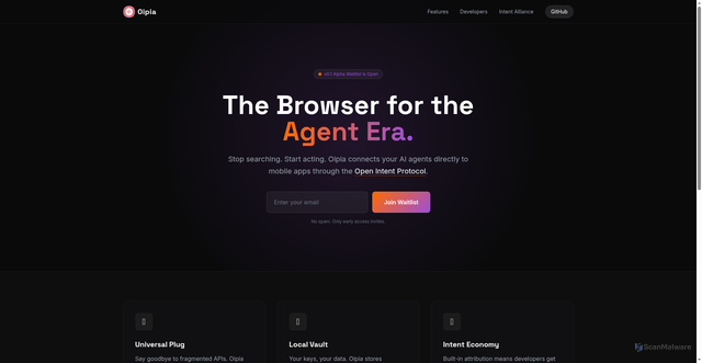 Security scan screenshot of http://oipia-website.pages.dev/